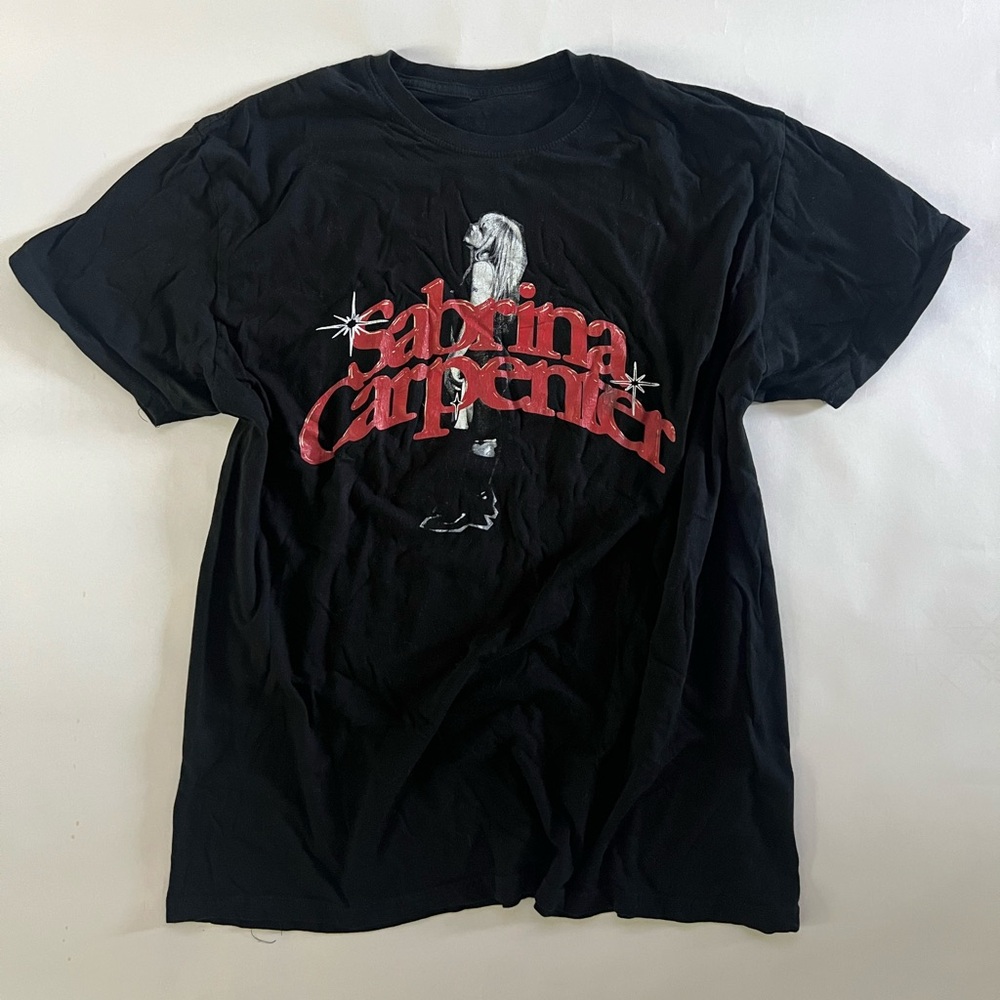 Sabrina Carpenter Black Graphic T-Shirt